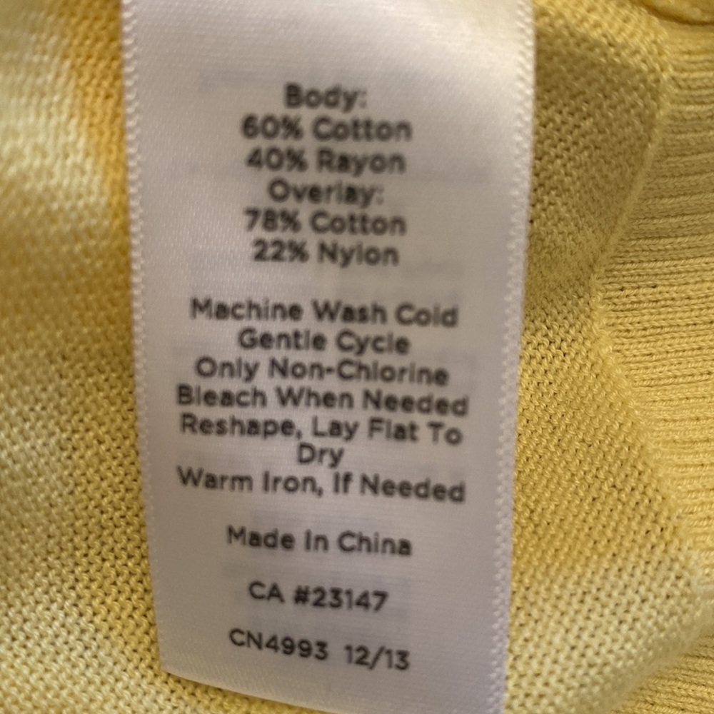 Talbots yellow sweater - Picture 6 of 9